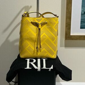 Debby Ralph Lauren Drawstring Bucket Bag